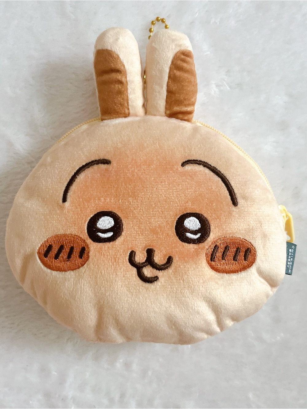 NWOT Nagano Chiikawa Bakery Usagi Baked Bread Keychain Plush Pouch